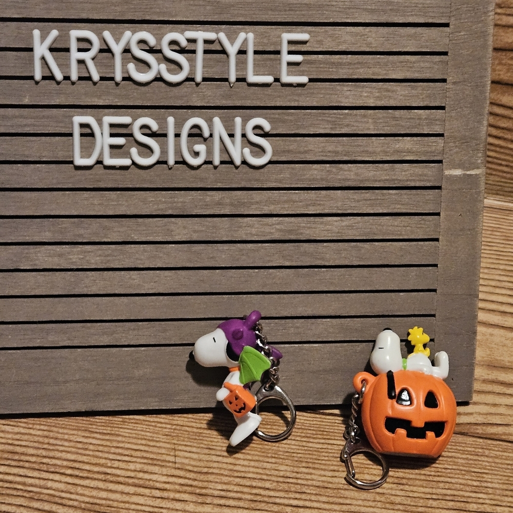 Snoopy Keychains Bundle of 2 Halloween